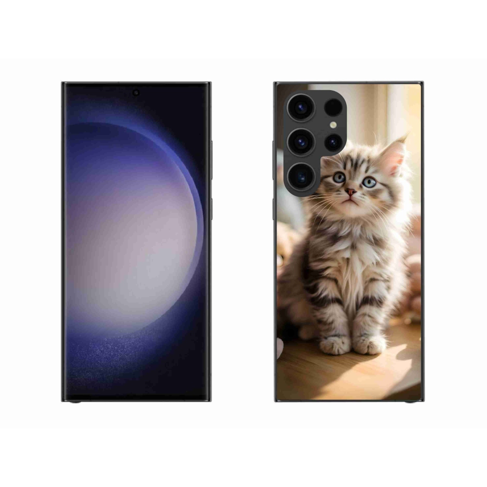Gélový kryt mmCase na Samsung Galaxy S23 Ultra 5G - roztomilé mačiatko 10