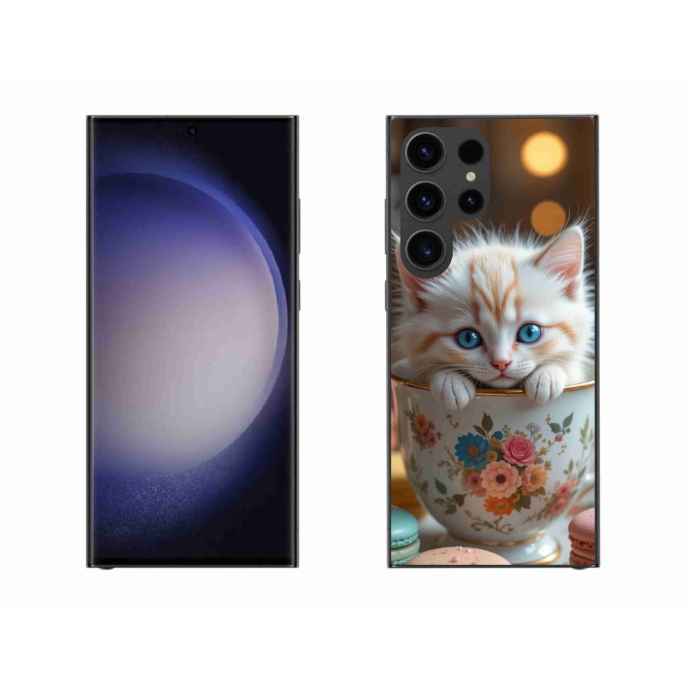 Gélový kryt mmCase na Samsung Galaxy S23 Ultra 5G - roztomilé mačiatko 6