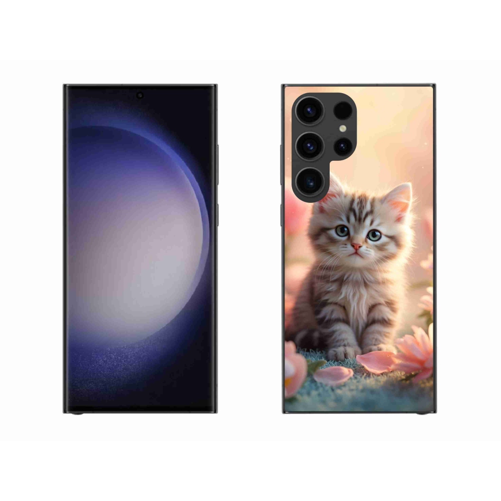 Gélový kryt mmCase na Samsung Galaxy S23 Ultra 5G - roztomilé mačiatko 8