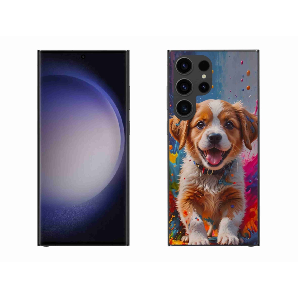 Gélový kryt mmCase na Samsung Galaxy S23 Ultra 5G - roztomilé šteňa 3