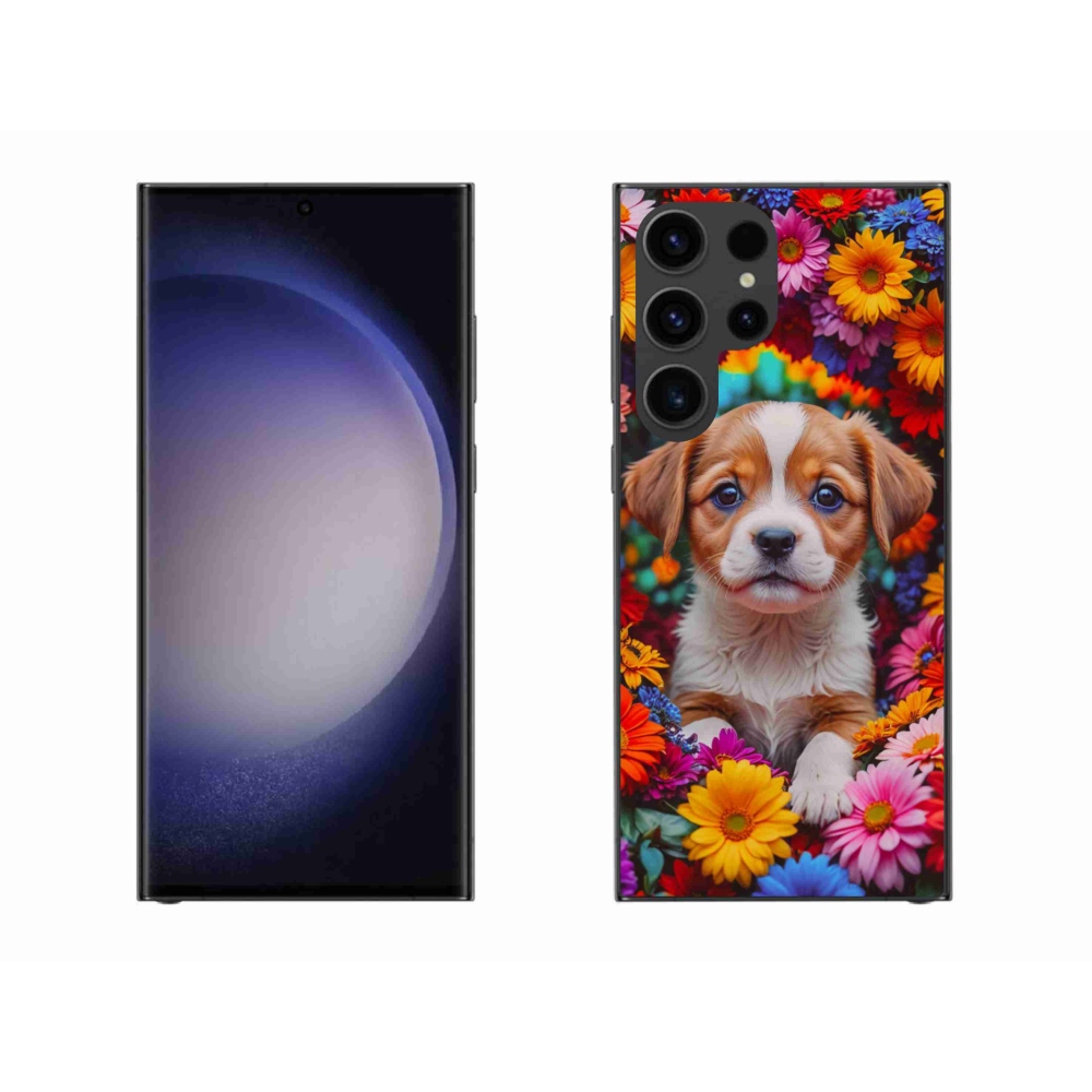 Gélový kryt mmCase na Samsung Galaxy S23 Ultra 5G - roztomilé šteňa