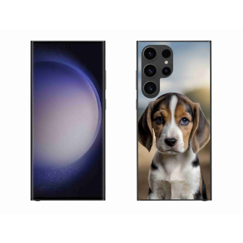 Gélový kryt mmCase na Samsung Galaxy S23 Ultra 5G - roztomilý bígl