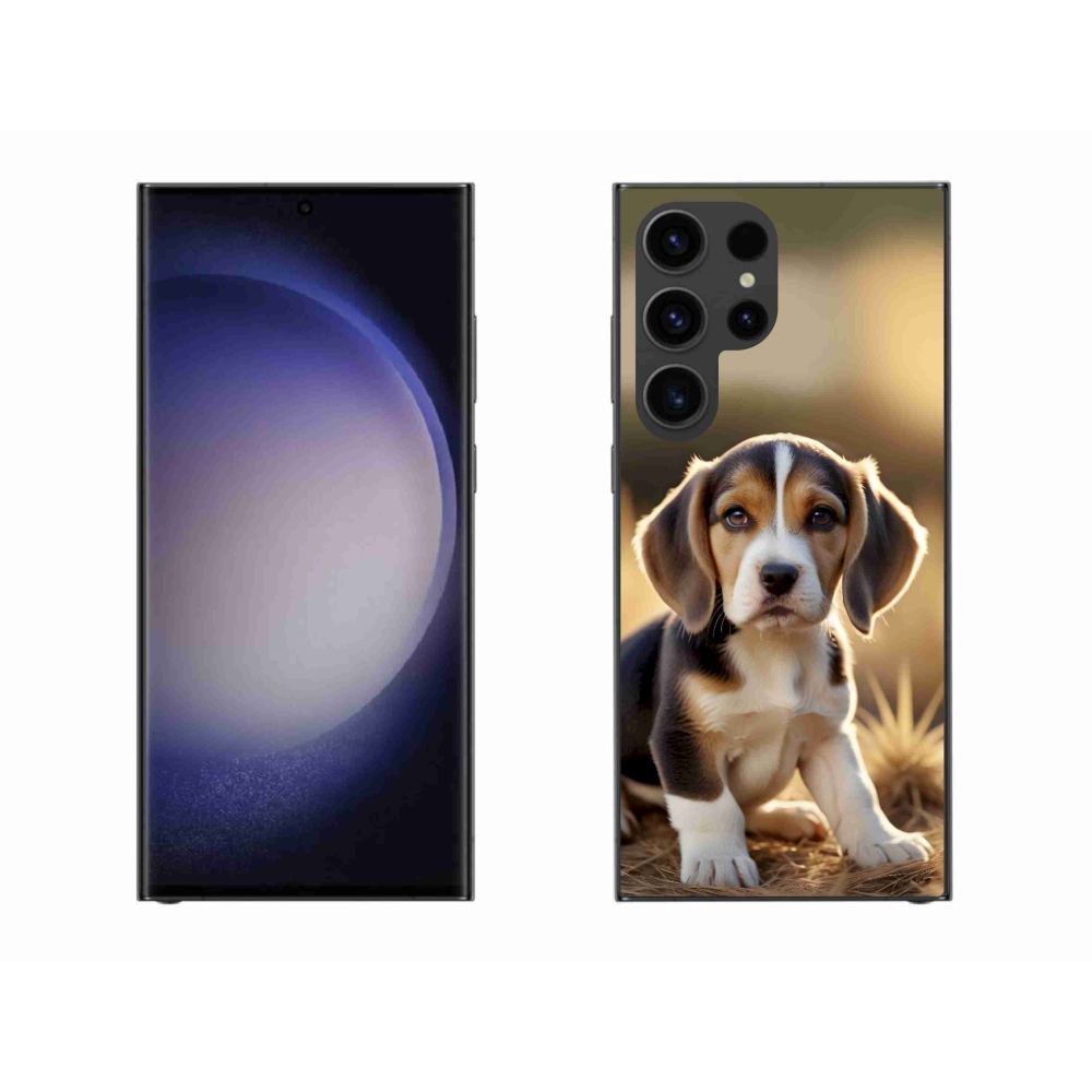 Gélový kryt mmCase na Samsung Galaxy S23 Ultra 5G - roztomilý bígl