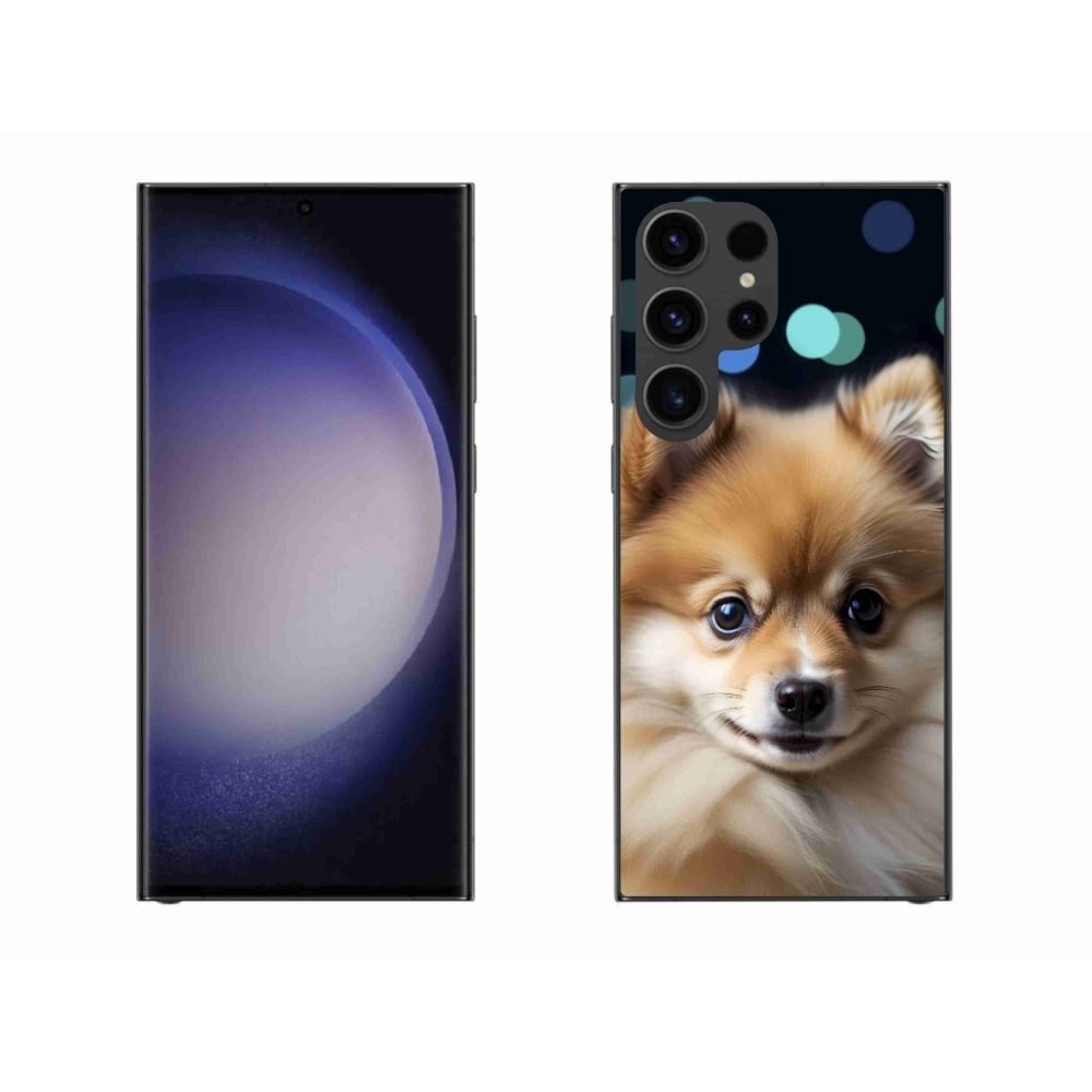 Gélový kryt mmCase na Samsung Galaxy S23 Ultra 5G - roztomilý pomeranian