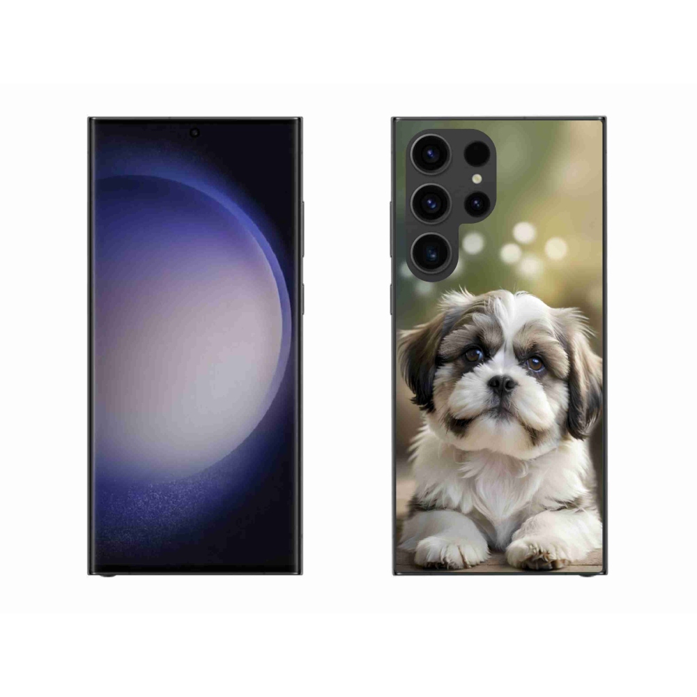 Gélový kryt mmCase na Samsung Galaxy S23 Ultra 5G - roztomilý shih-tzu