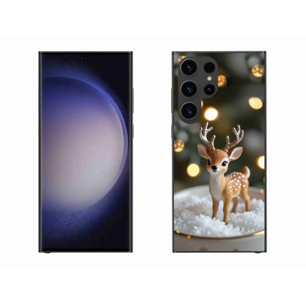 Gélový kryt mmCase na Samsung Galaxy S23 Ultra 5G - roztomilý vianočný jeleň