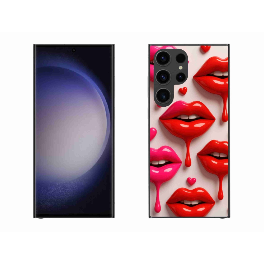 Gélový kryt mmCase na Samsung Galaxy S23 Ultra 5G - pery 2