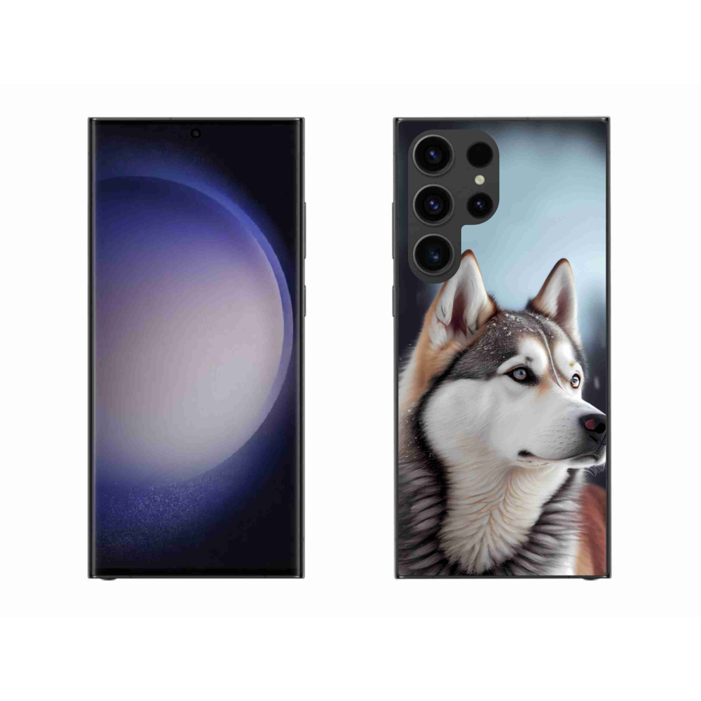 Gélový kryt mmCase na Samsung Galaxy S23 Ultra 5G - sibírsky husky