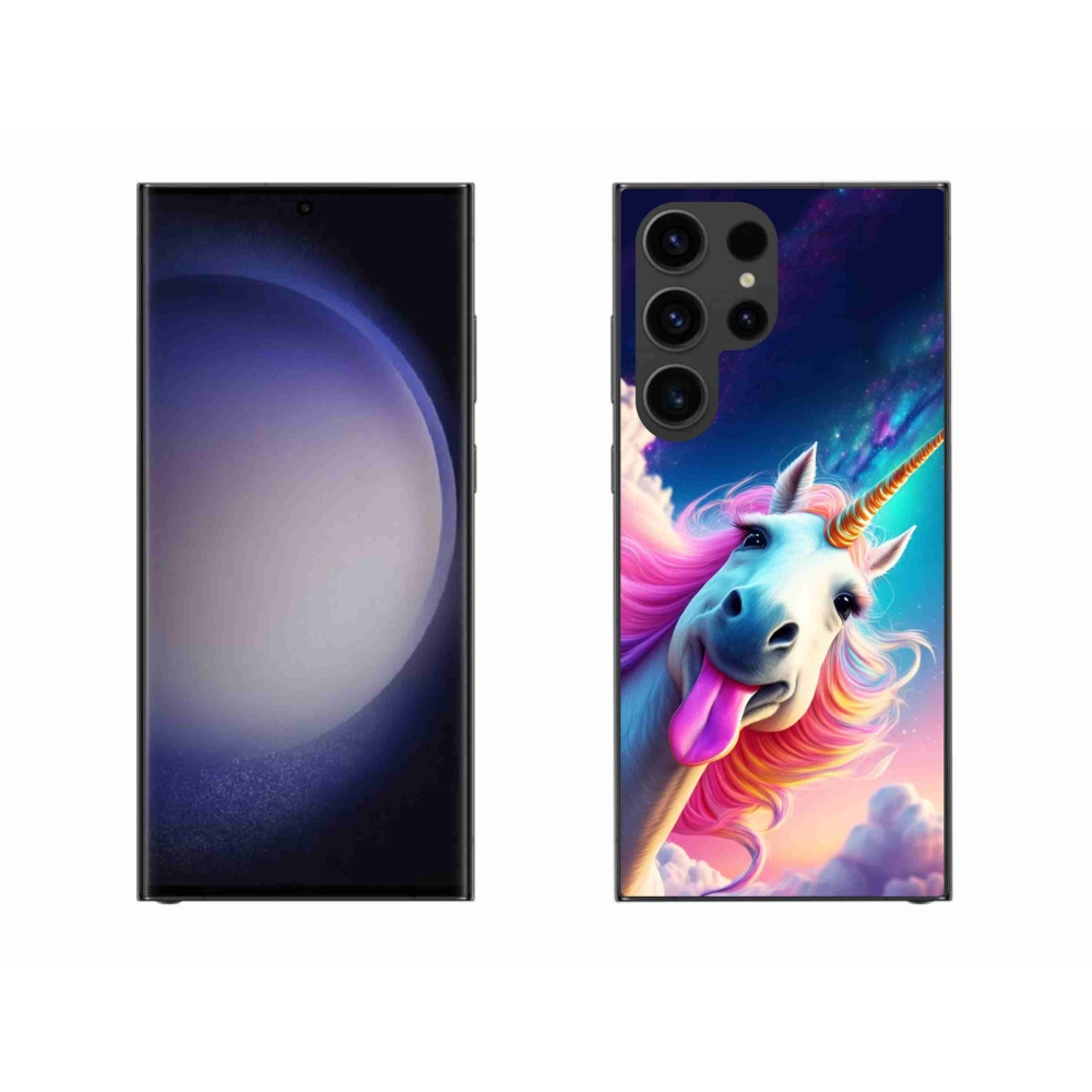 Gélový kryt mmCase na Samsung Galaxy S23 Ultra 5G - šialený jednorožec