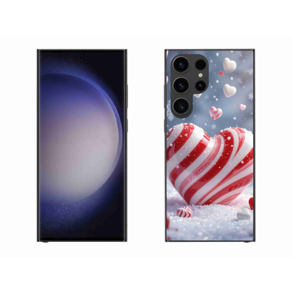 Gélový kryt mmCase na Samsung Galaxy S23 Ultra 5G - sladké srdce