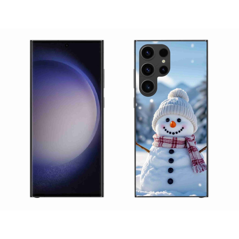 Gélový kryt mmCase na Samsung Galaxy S23 Ultra 5G - snehuliak 3