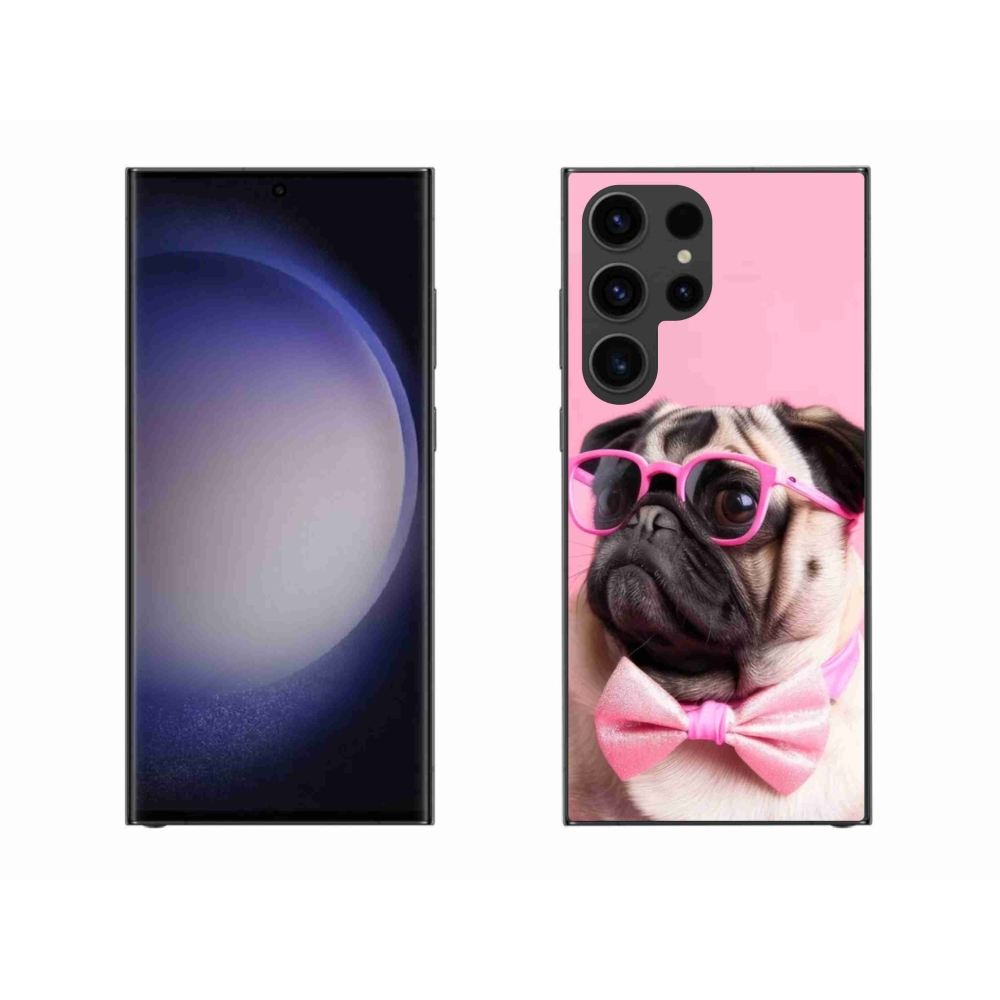 Gélový kryt mmCase na Samsung Galaxy S23 Ultra 5G - štýlový mops