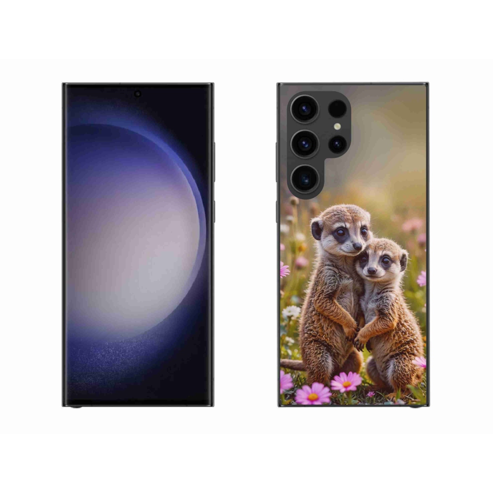 Gélový kryt mmCase na Samsung Galaxy S23 Ultra 5G - surikatí duo