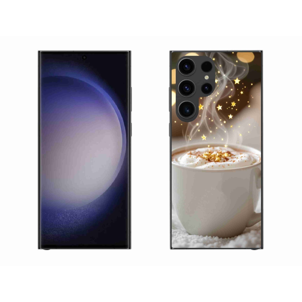 Gélový kryt mmCase na Samsung Galaxy S23 Ultra 5G - vianočný horúci nápoj