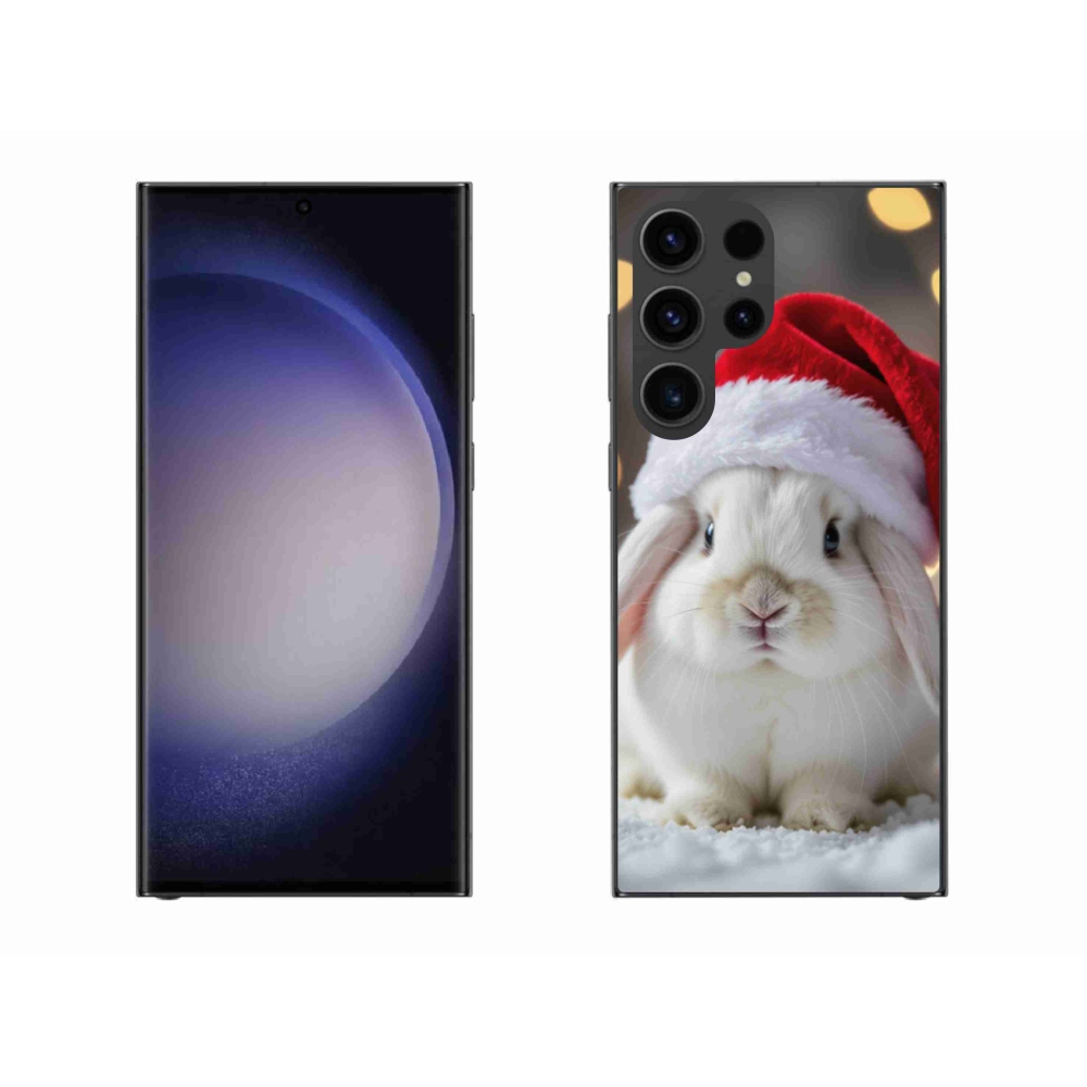 Gélový kryt mmCase na Samsung Galaxy S23 Ultra 5G - vianočný králik