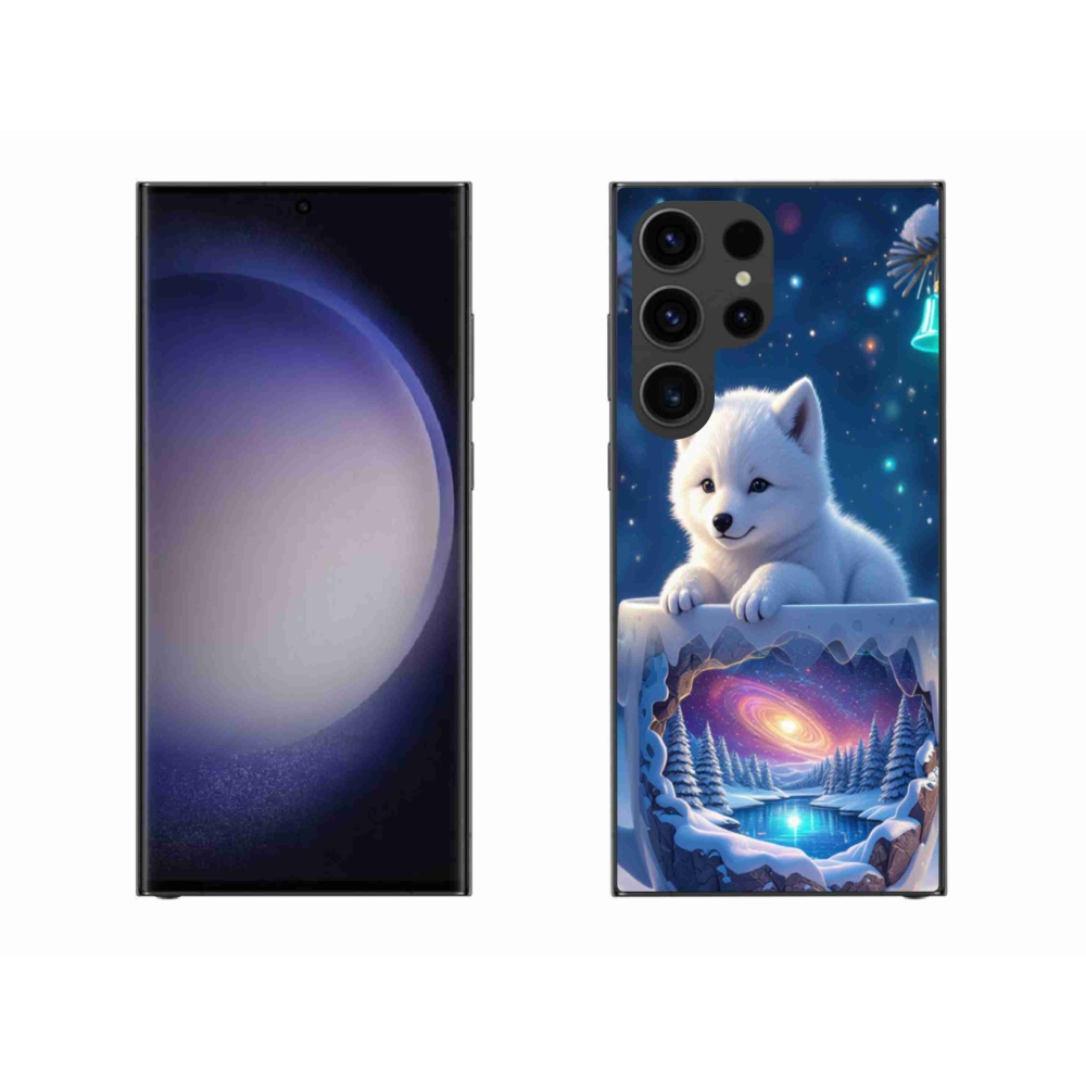 Gélový kryt mmCase na Samsung Galaxy S23 Ultra 5G - vianočné šteňa