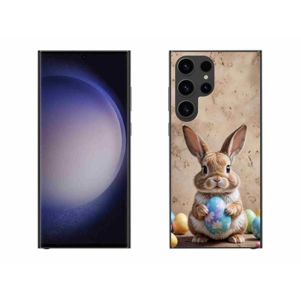 Gélový kryt mmCase na Samsung Galaxy S23 Ultra 5G - veľkonočný zajačik