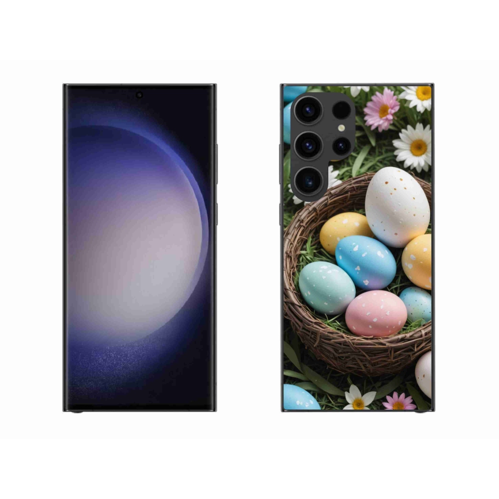 Gélový kryt mmCase na Samsung Galaxy S23 Ultra 5G - veľkonočné vajíčka 2