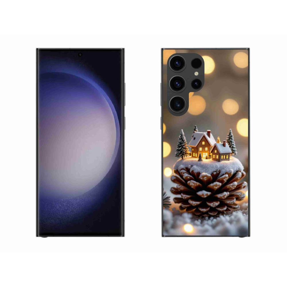 Gélový kryt mmCase na Samsung Galaxy S23 Ultra 5G - zimná dedinka