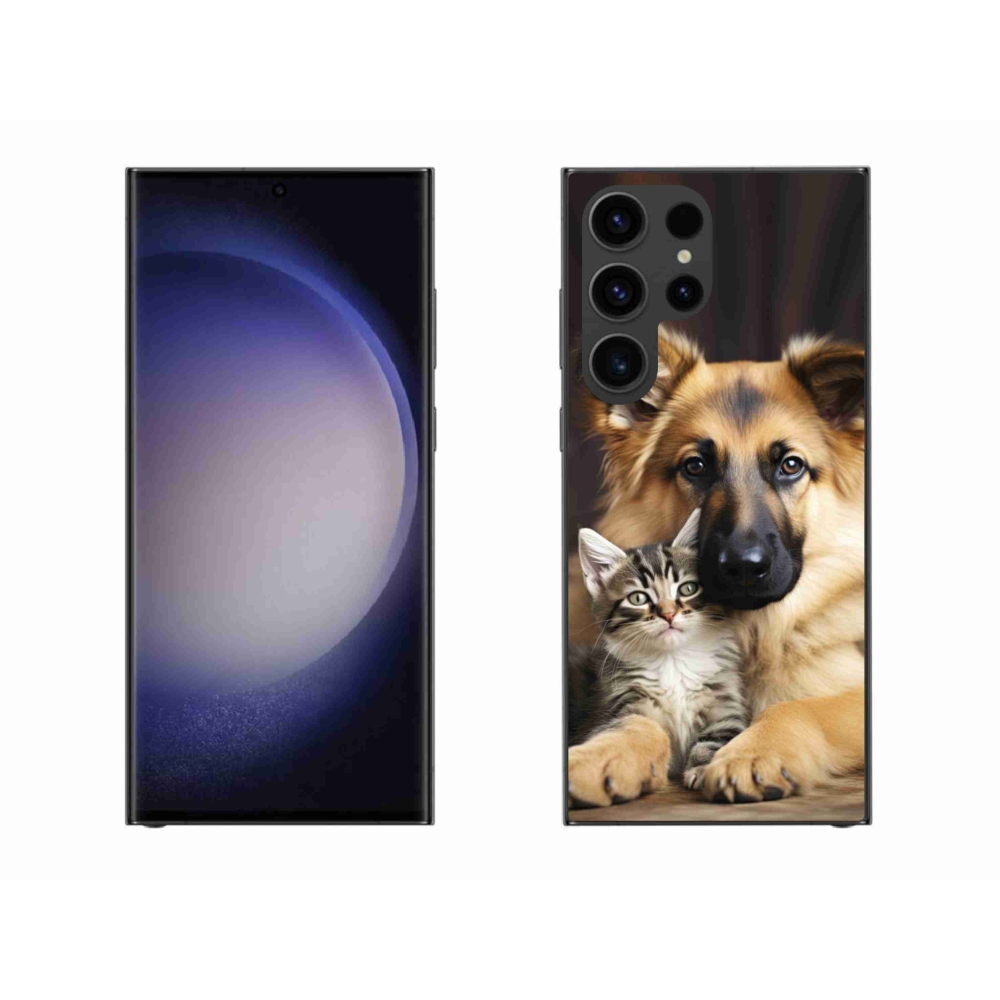 Gélový kryt mmCase na Samsung Galaxy S23 Ultra 5G - zvieracie priateľstvo