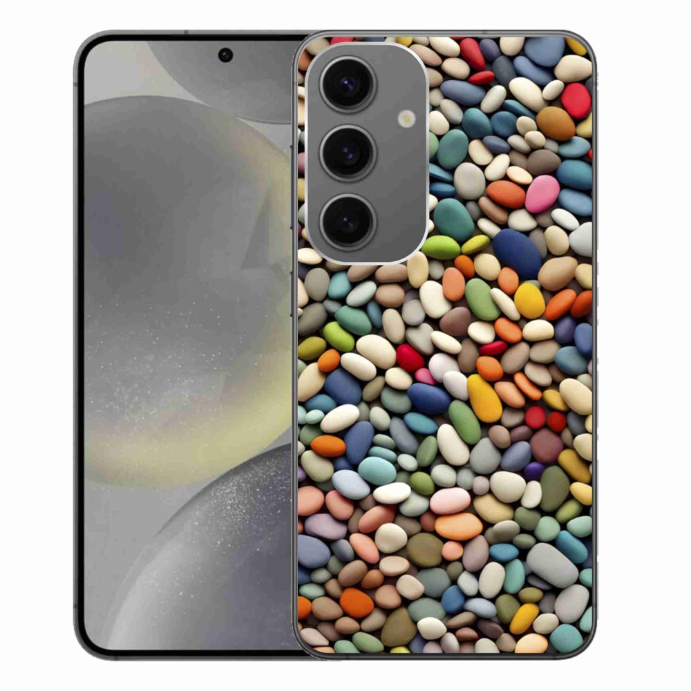 Gélový kryt mmCase na Samsung Galaxy S24+ - farebné kamienky 2