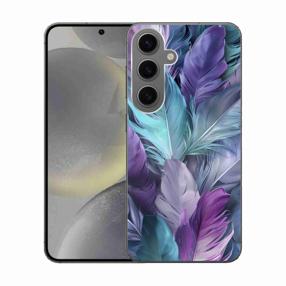 Gélový kryt mmCase na Samsung Galaxy S24 - farebné perie 2