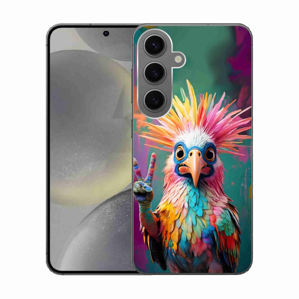 Gélový kryt mmCase na Samsung Galaxy S24 - farebný rebel