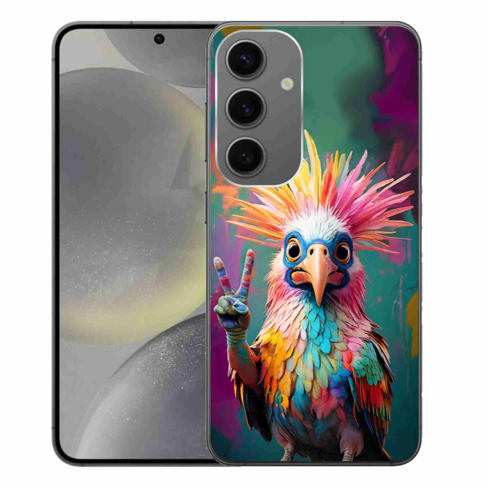Gélový kryt mmCase na Samsung Galaxy S24+ - farebný rebel