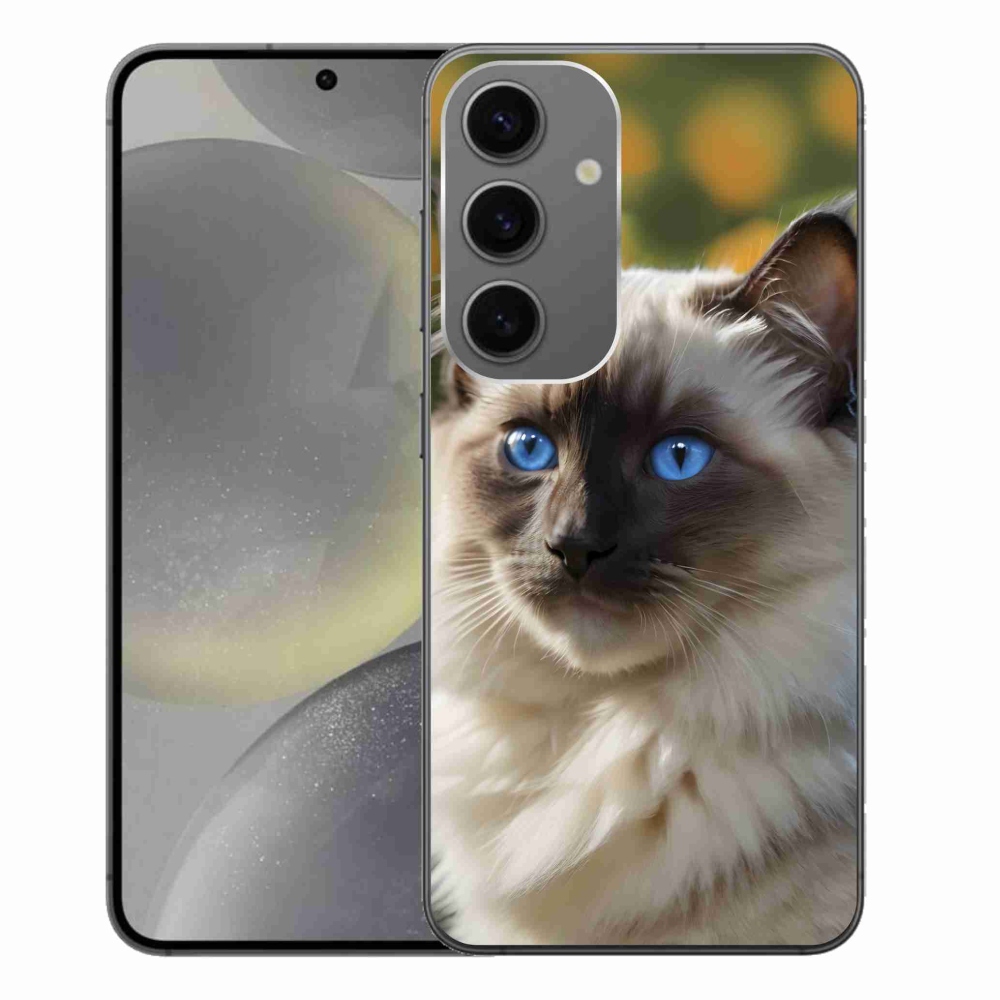 Gélový kryt mmCase na Samsung Galaxy S24+ - biely ragdoll