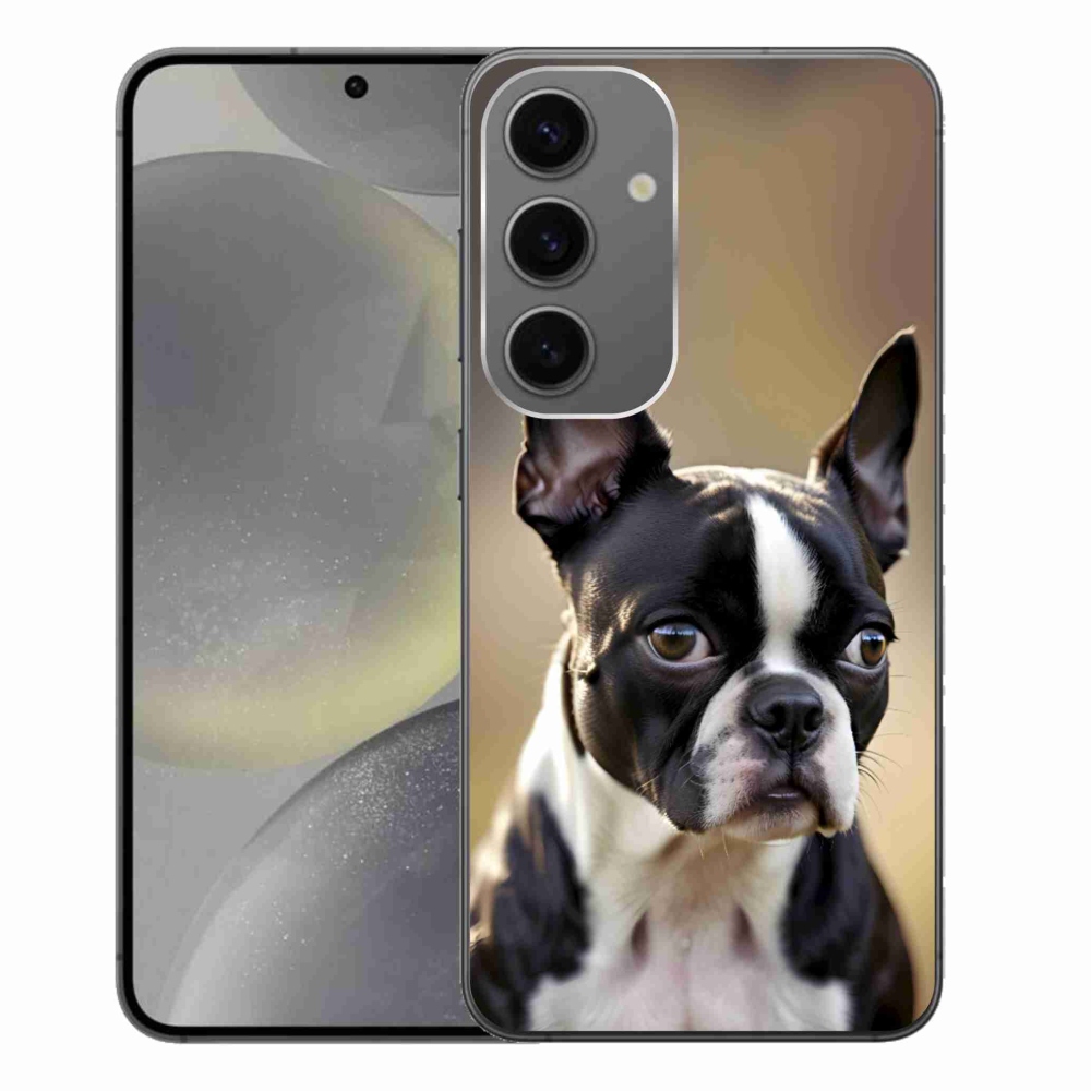 Gélový kryt mmCase na Samsung Galaxy S24+ - bostonský teriér