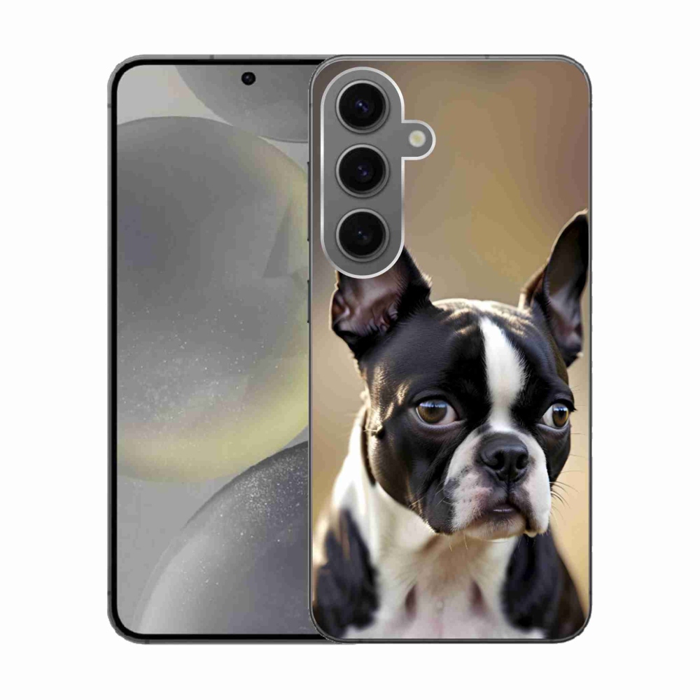 Gélový kryt mmCase na Samsung Galaxy S24 - bostonský teriér
