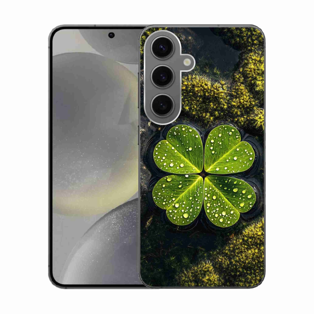 Gélový kryt mmCase na Samsung Galaxy S24 - štvorlístok