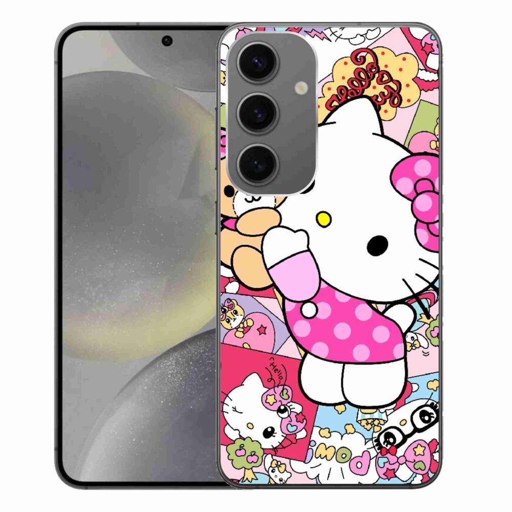 Gélový kryt mmCase na Samsung Galaxy S24+ - cute kitty