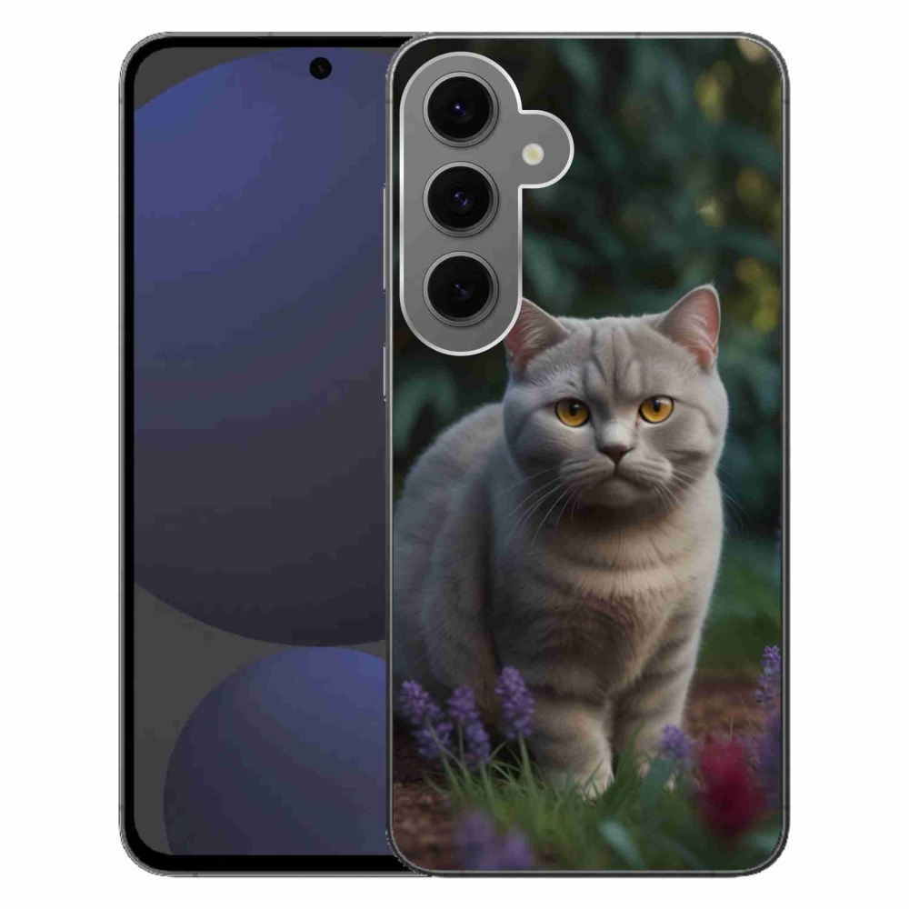 Gélový kryt mmCase na Samsung Galaxy S24 FE - britská mačka