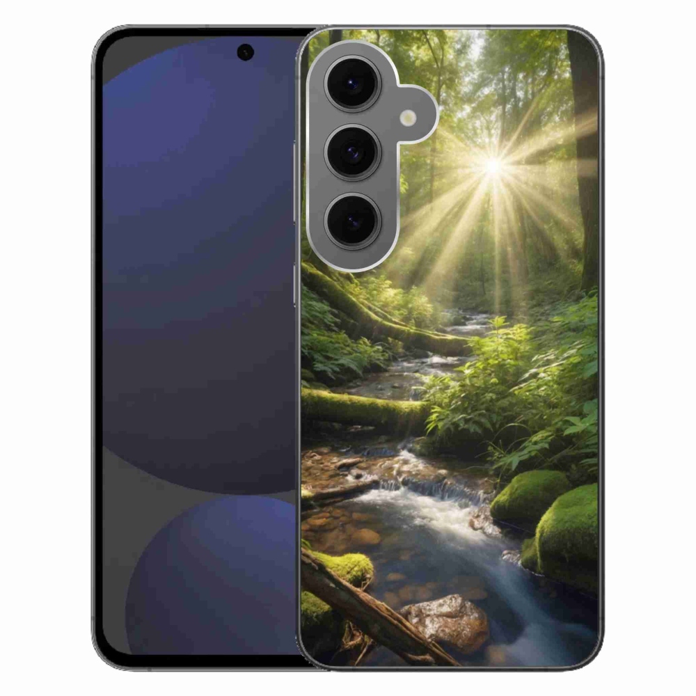 Gélový kryt mmCase na Samsung Galaxy S24 FE - hlbina lesa