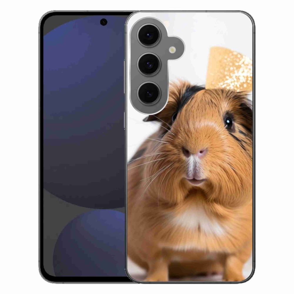 Gélový kryt mmCase na Samsung Galaxy S24 FE - hnedé morča