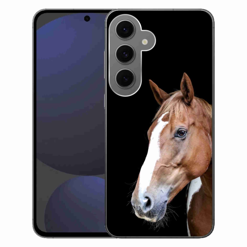 Gélový kryt mmCase na Samsung Galaxy S24 FE - hnedý kôň 3