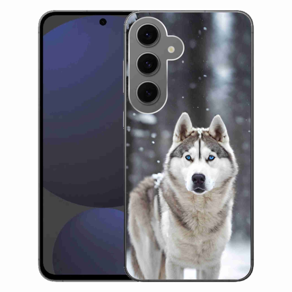 Gélový kryt mmCase na Samsung Galaxy S24 FE - husky 2
