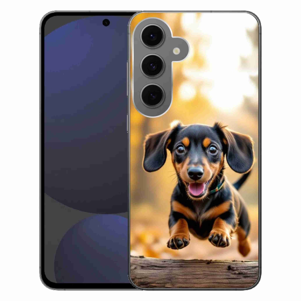 Gélový kryt mmCase na Samsung Galaxy S24 FE - jazvečík 2