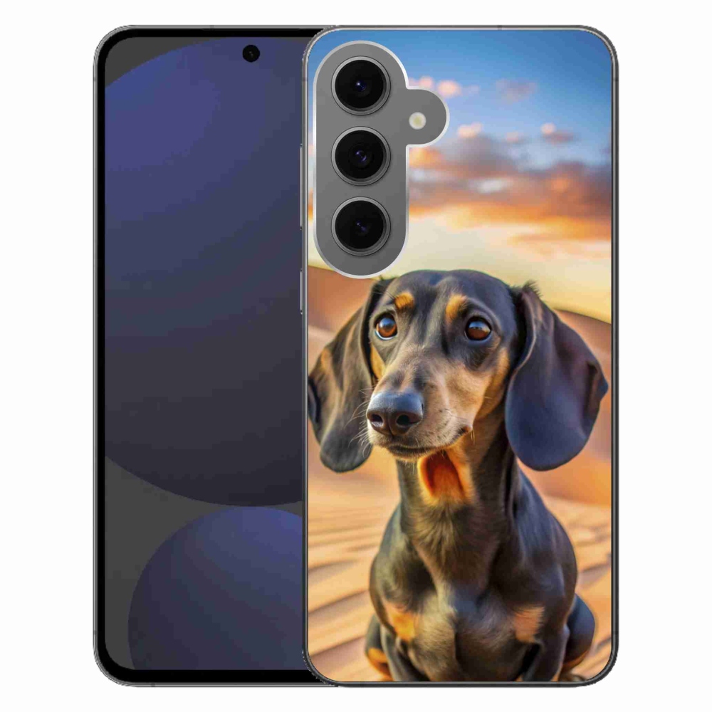 Gélový kryt mmCase na Samsung Galaxy S24 FE - jazvečík 3