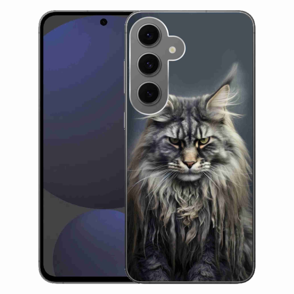 Gélový kryt mmCase na Samsung Galaxy S24 FE - mačacie pohľad 4