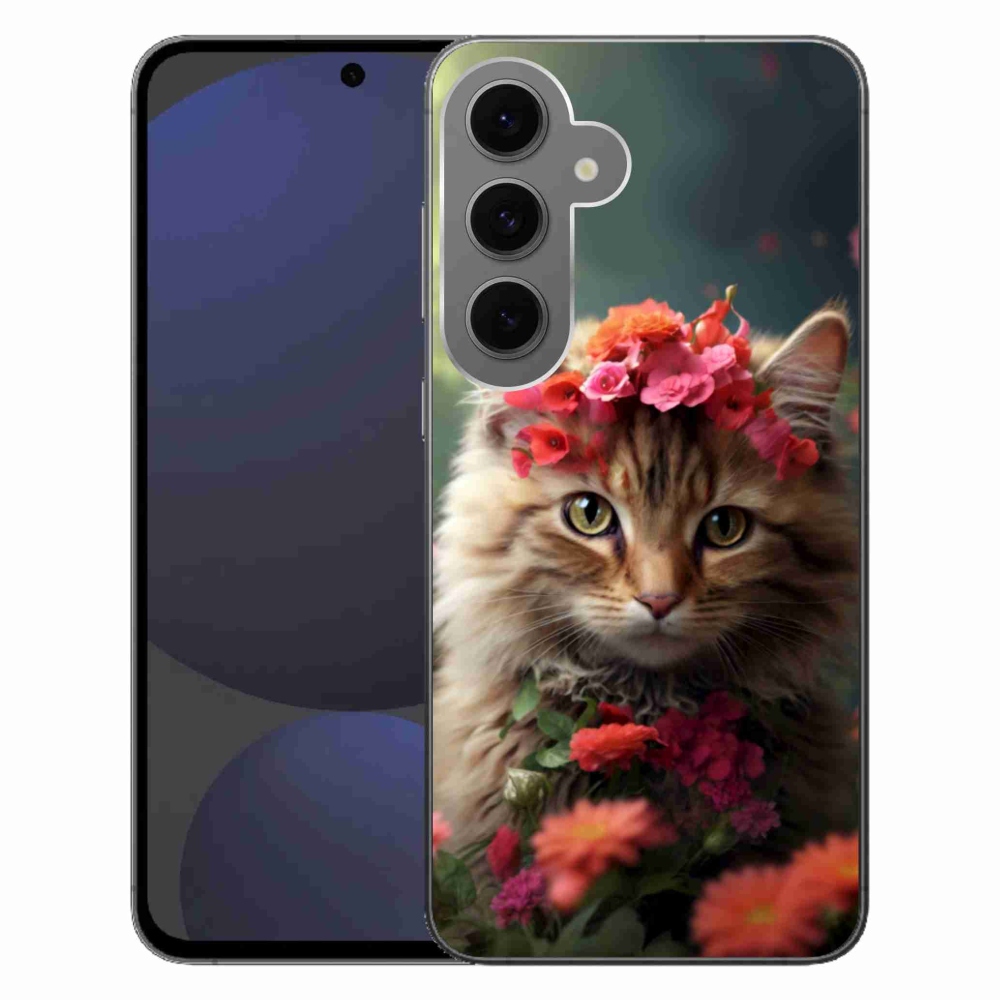 Gélový kryt mmCase na Samsung Galaxy S24 FE - mačacia princezná