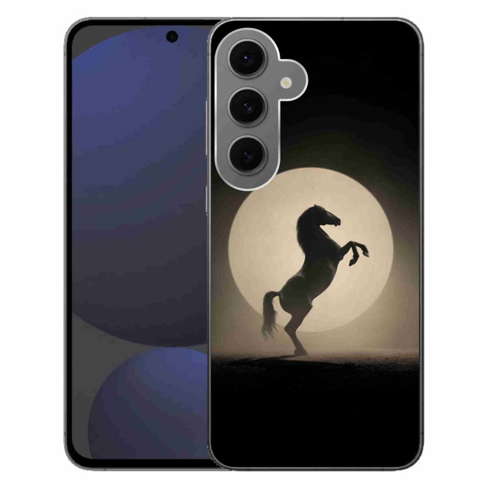 Gélový kryt mmCase na Samsung Galaxy S24 FE - kôň v siluete