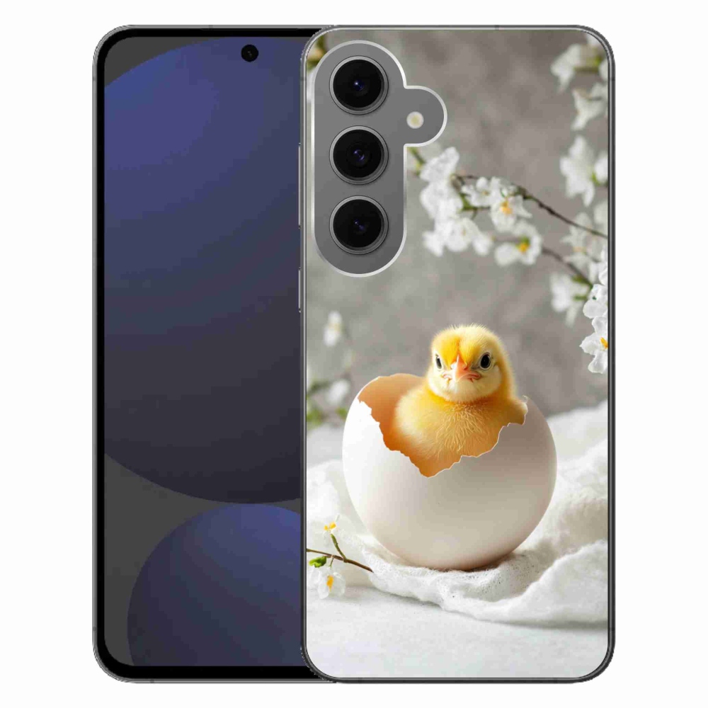 Gélový kryt mmCase na Samsung Galaxy S24 FE - kuriatko