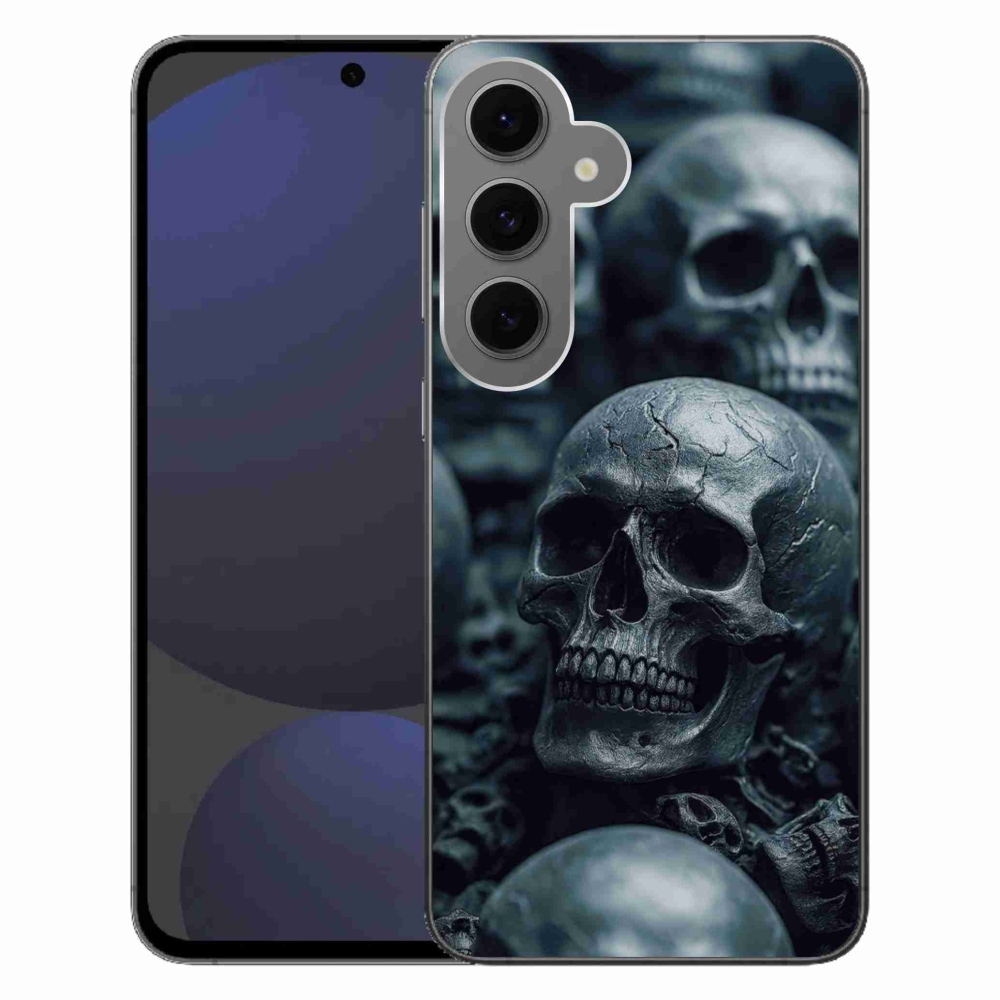 Gélový kryt mmCase na Samsung Galaxy S24 FE - lebka 2