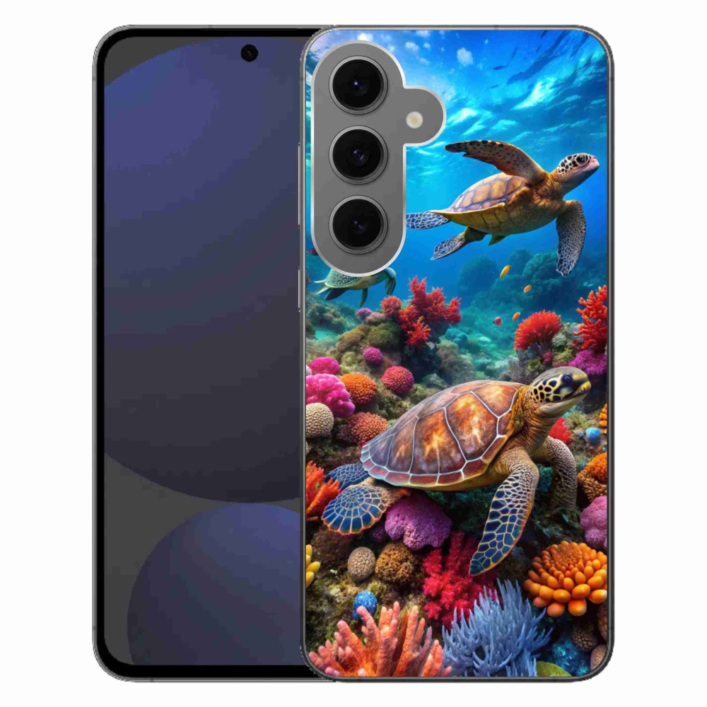 Gélový kryt mmCase na Samsung Galaxy S24 FE - morský svet 2
