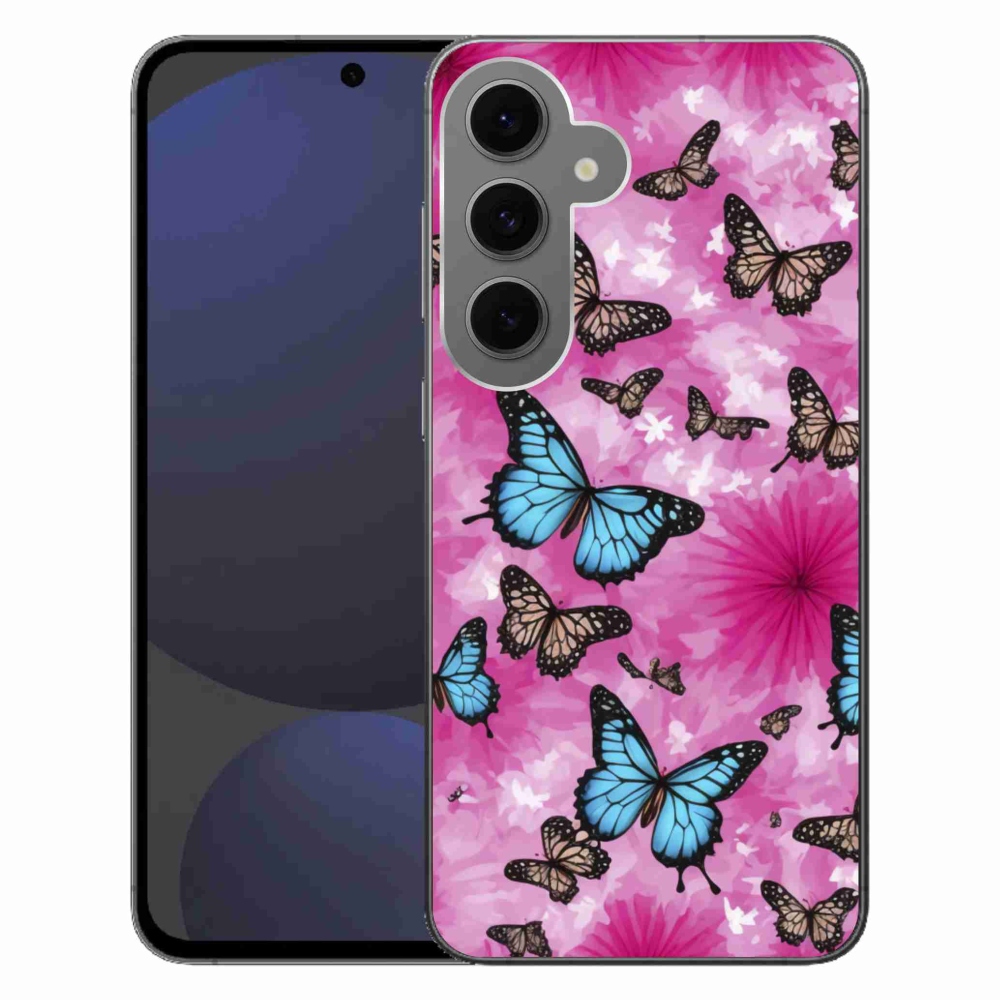 Gélový kryt mmCase na Samsung Galaxy S24 FE - motýlia záhrada