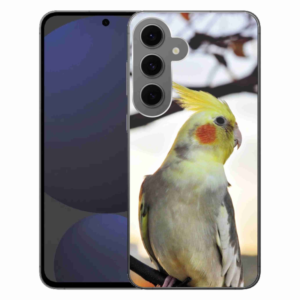 Gélový kryt mmCase na Samsung Galaxy S24 FE - papagáj korela