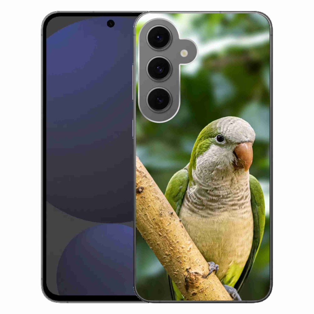 Gélový kryt mmCase na Samsung Galaxy S24 FE - papagáj mníšok