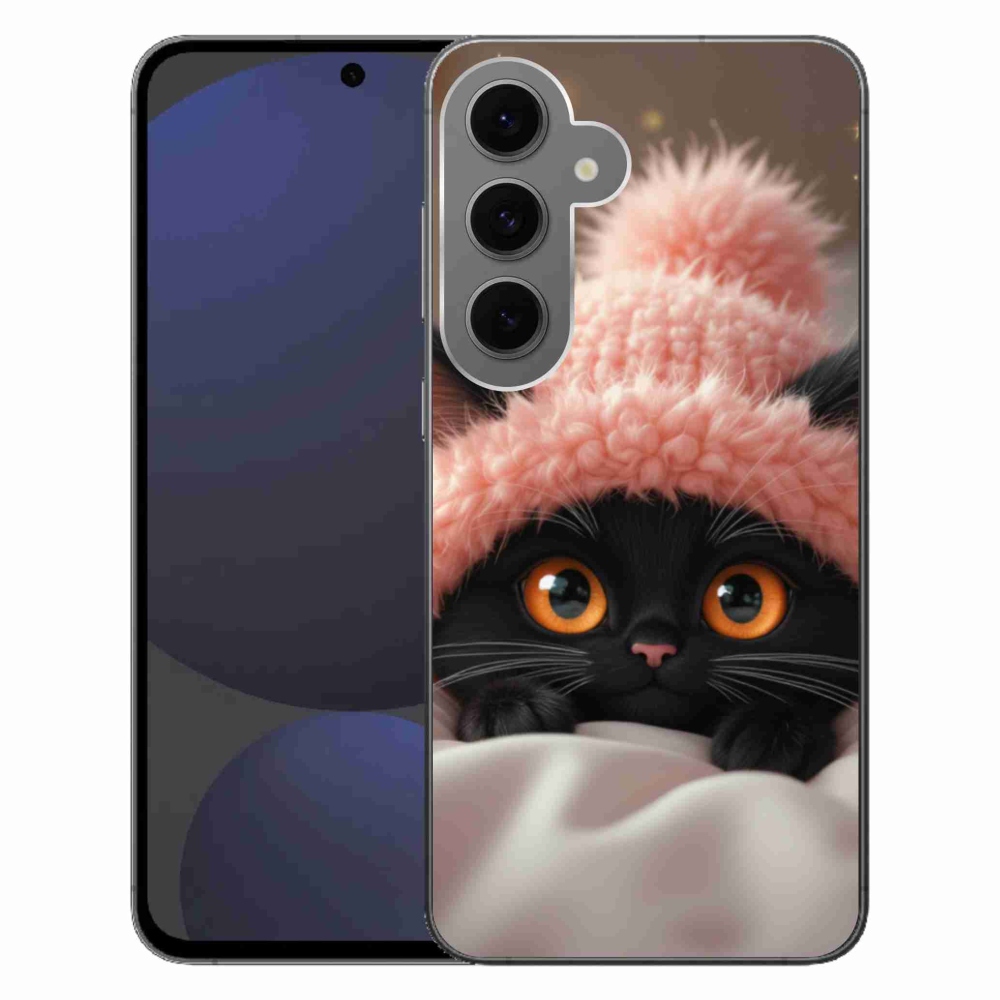 Gélový kryt mmCase na Samsung Galaxy S24 FE - roztomilé mačiatko 7